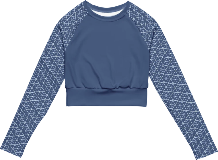 Haut crop top bleu Mudra Yoga