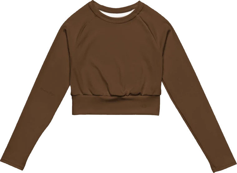 Haut crop top chocolat Mudra Yoga