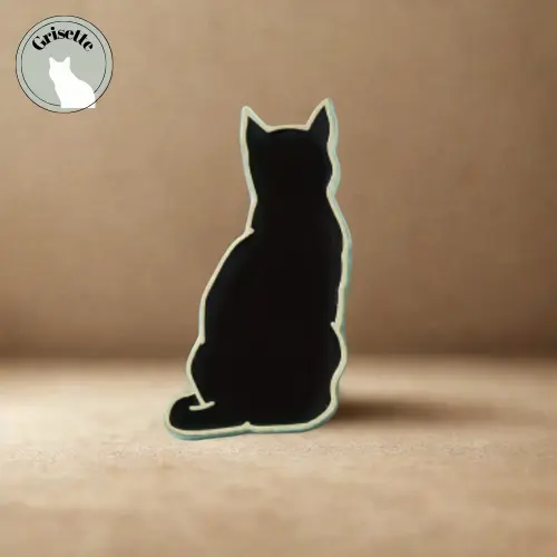 Broche émaillée (Noir)